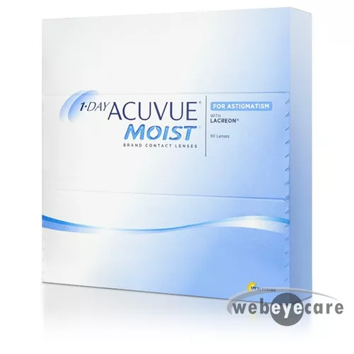 1-Day Acuvue Moist for Astigmatism 90 Pack contact lenses