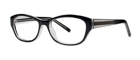 Basic black women's glasses frames oval style lenses