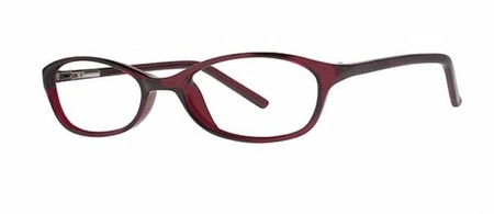Narrow lens sturdy frames basic women's glasses burgundy red color 